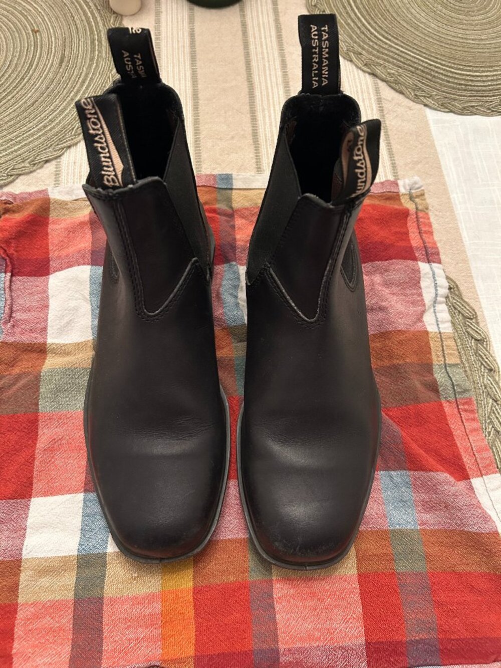 Blundstone Chelsea Black Leather Dress Boots #063 W 8.5 US